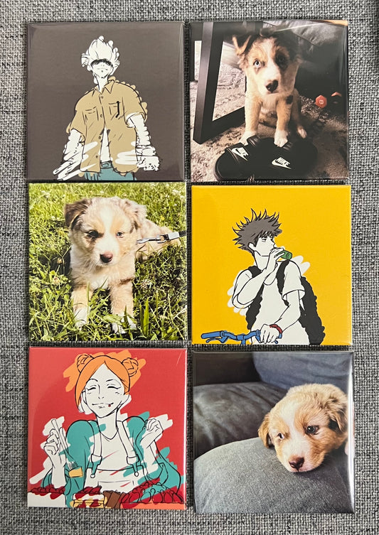 6x Custom Photo Magnets