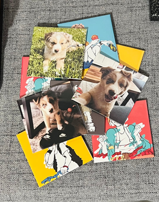 9x Custom Photo Magnets